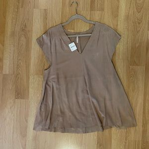 New with tags Free People leather tunic.